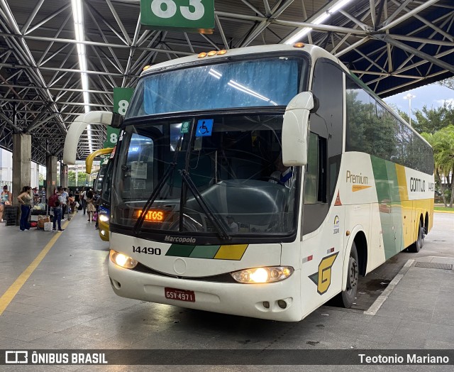 Empresa Gontijo de Transportes 14490 na cidade de São Paulo, São Paulo, Brasil, por Teotonio Mariano. ID da foto: 10715073.