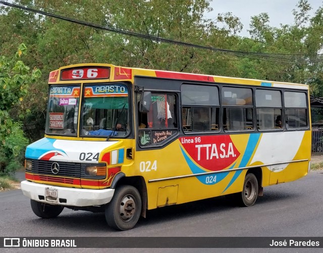 TTA S.A. - Línea 96 024 na cidade de San Lorenzo, Central, Paraguai, por José Paredes. ID da foto: 10715472.