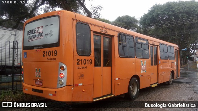 Auto Viação São Braz 21019 na cidade de Curitiba, Paraná, Brasil, por Busologia Gabrielística. Número da foto: #10718047.