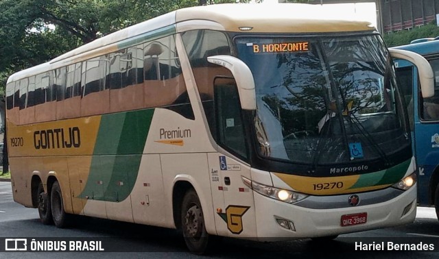 Empresa Gontijo de Transportes 19270 na cidade de Belo Horizonte, Minas Gerais, Brasil, por Hariel Bernades. Número da foto: #10714921.