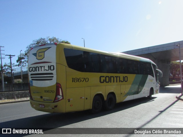 Empresa Gontijo de Transportes 18670 na cidade de Belo Horizonte, Minas Gerais, Brasil, por Douglas Célio Brandao. ID da foto: 10717628.