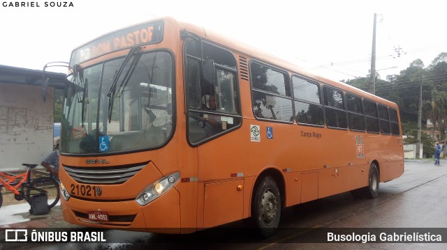 Auto Viação São Braz 21021 na cidade de Campo Magro, Paraná, Brasil, por Busologia Gabrielística. ID da foto: 10718126.