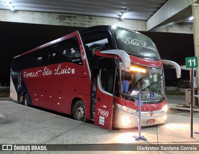 Expresso São Luiz 7900 na cidade de Aracaju, Sergipe, Brasil, por Gladyston Santana Correia. Número da foto: #10628284.