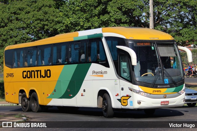 Empresa Gontijo de Transportes 21415 na cidade de Teresina, Piauí, Brasil, por Victor Hugo. ID da foto: 10626052.