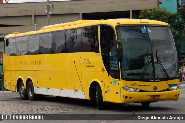 Viação Itapemirim 8609 na cidade de Rio de Janeiro, Rio de Janeiro, Brasil, por Diego Almeida Araujo. ID da foto: 10628384.