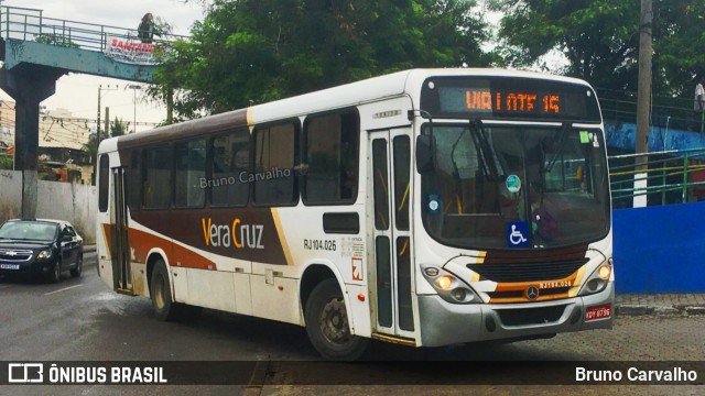Auto Ônibus Vera Cruz RJ 104.026 na cidade de Duque de Caxias, Rio de Janeiro, Brasil, por Bruno Carvalho. Número da foto: #10625881.