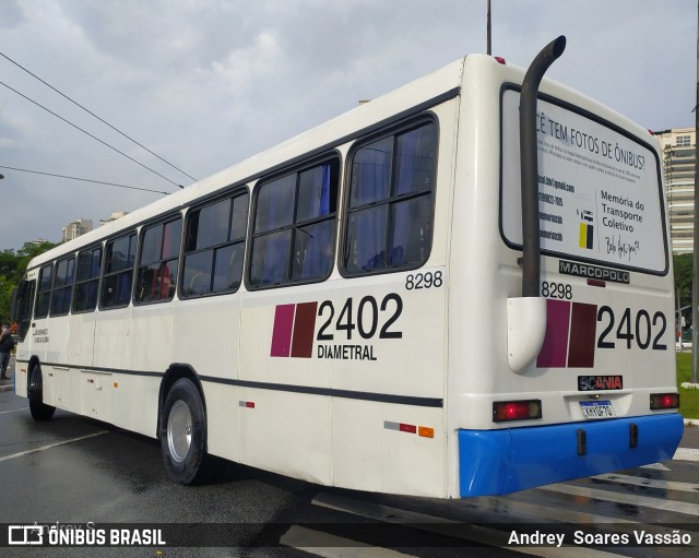 Ônibus Particulares 8298 na cidade de São Paulo, São Paulo, Brasil, por Andrey  Soares Vassão. ID da foto: 10628411.