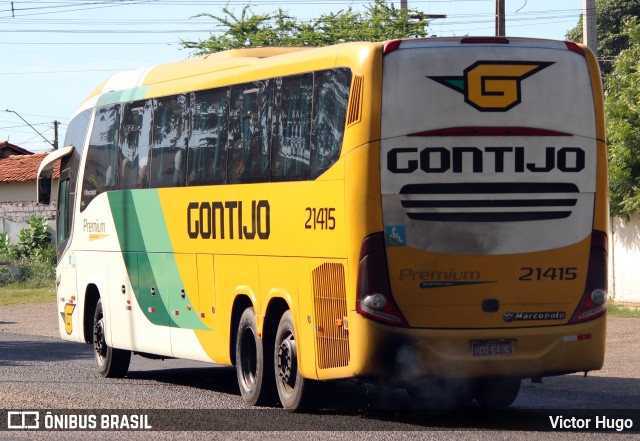 Empresa Gontijo de Transportes 21415 na cidade de Teresina, Piauí, Brasil, por Victor Hugo. ID da foto: 10626057.