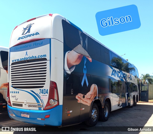 Empresa de Transportes Andorinha 7404 na cidade de Campo Grande, Mato Grosso do Sul, Brasil, por Gilson Arruda. Número da foto: #10718969.