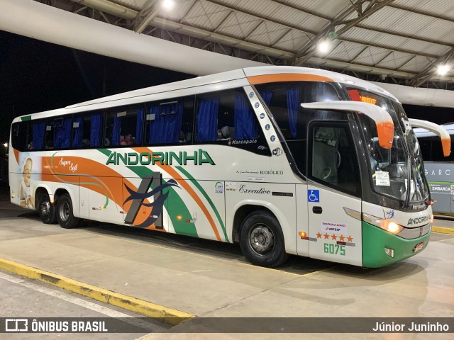 Empresa de Transportes Andorinha 6075 na cidade de Marília, São Paulo, Brasil, por Júnior Juninho. ID da foto: 10722437.