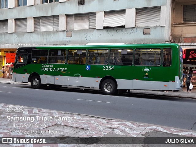 Sudeste Transportes Coletivos 3354 na cidade de Porto Alegre, Rio Grande do Sul, Brasil, por JULIO SILVA. Número da foto: #10721862.