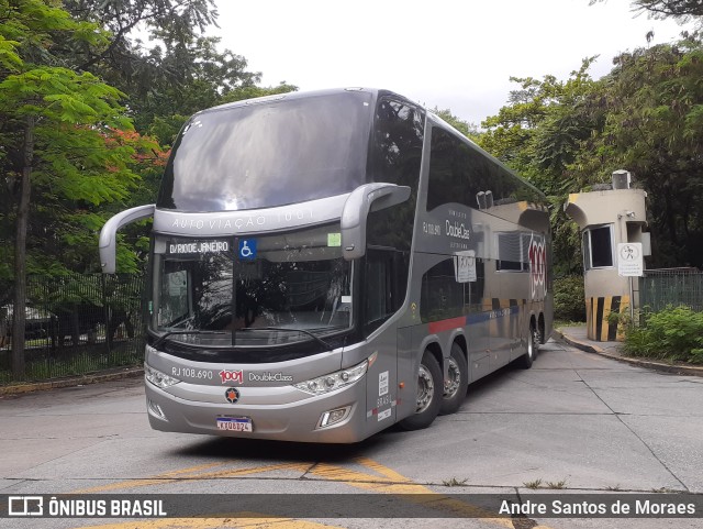 Auto Viação 1001 RJ 108.690 na cidade de São Paulo, São Paulo, Brasil, por Andre Santos de Moraes. ID da foto: 10720724.