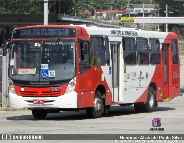 Itajaí Transportes Coletivos 2994 na cidade de Campinas, São Paulo, Brasil, por Henrique Alves de Paula Silva. Número da foto: #10722403.
