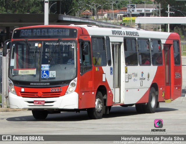 Itajaí Transportes Coletivos 2994 na cidade de Campinas, São Paulo, Brasil, por Henrique Alves de Paula Silva. ID da foto: 10722403.