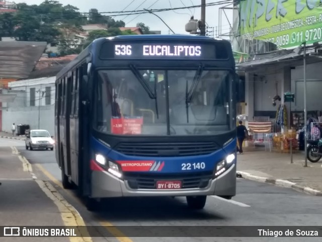 Viação Cidade de Caieiras 22.140 na cidade de Franco da Rocha, São Paulo, Brasil, por Thiago de Souza. Número da foto: #10719889.