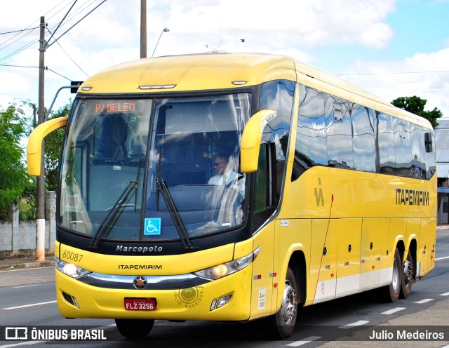 Viação Itapemirim 60087 na cidade de Campinas, São Paulo, Brasil, por Julio Medeiros. ID da foto: 10721136.