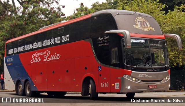 Expresso São Luiz 1810 na cidade de São Paulo, São Paulo, Brasil, por Cristiano Soares da Silva. ID da foto: 10722463.