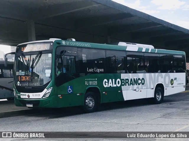 Viação Galo Branco RJ 181.028 na cidade de Niterói, Rio de Janeiro, Brasil, por Luiz Eduardo Lopes da Silva. Número da foto: #10718850.