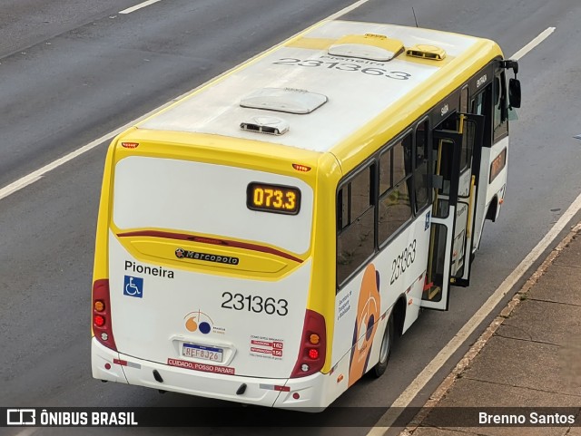 Viação Pioneira 231363 na cidade de Candangolândia, Distrito Federal, Brasil, por Brenno Santos. ID da foto: 10718880.