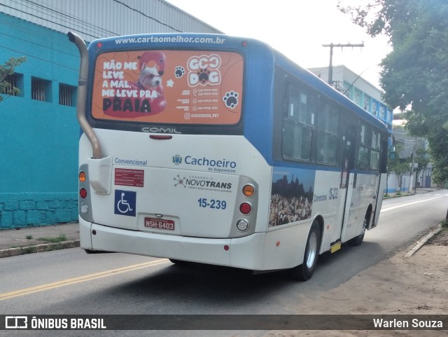 Viação Flecha Branca 15-239 na cidade de Cachoeiro de Itapemirim, Espírito Santo, Brasil, por Warlen Souza. ID da foto: 10722346.