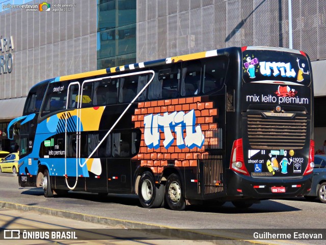 UTIL - União Transporte Interestadual de Luxo 13902 na cidade de Rio de Janeiro, Rio de Janeiro, Brasil, por Guilherme Estevan. Número da foto: #10724234.