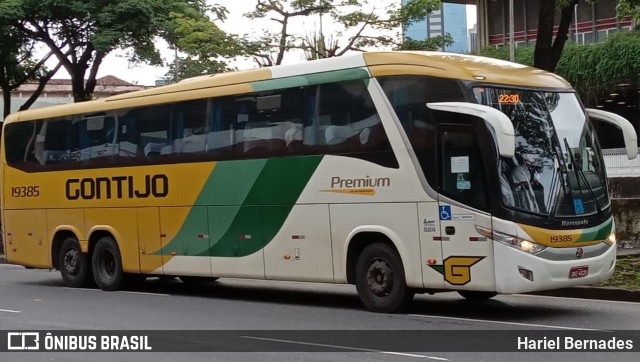 Empresa Gontijo de Transportes 19385 na cidade de Belo Horizonte, Minas Gerais, Brasil, por Hariel Bernades. ID da foto: 10725736.