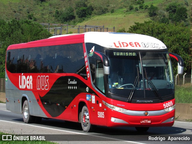 Lider Bus 5005 na cidade de Aparecida, São Paulo, Brasil, por Rodrigo  Aparecido. Número da foto: #10725411.