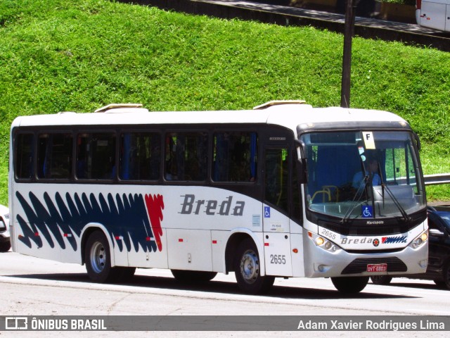 Breda Transportes e Serviços 2655 na cidade de Cubatão, São Paulo, Brasil, por Adam Xavier Rodrigues Lima. Número da foto: #10726439.