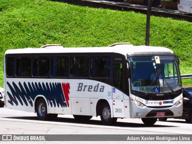 Breda Transportes e Serviços 2655 na cidade de Cubatão, São Paulo, Brasil, por Adam Xavier Rodrigues Lima. ID da foto: 10726439.