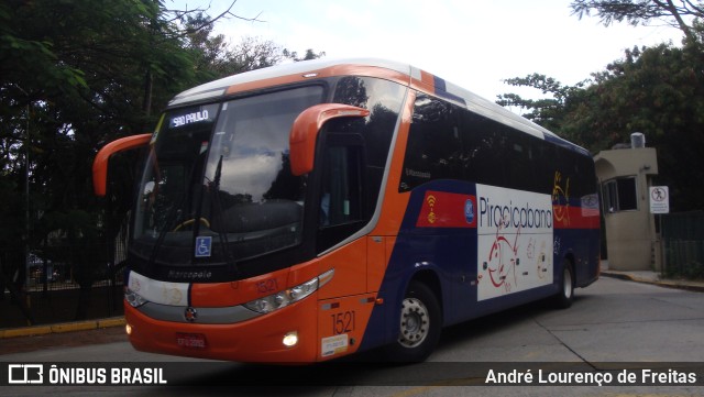 Viação Piracicabana 1521 na cidade de São Paulo, São Paulo, Brasil, por André Lourenço de Freitas. ID da foto: 10725401.