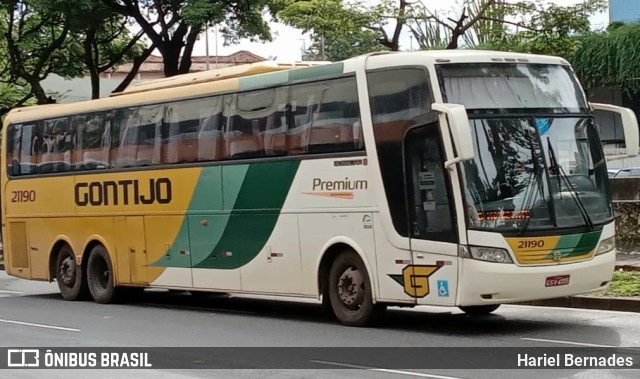 Empresa Gontijo de Transportes 21190 na cidade de Belo Horizonte, Minas Gerais, Brasil, por Hariel Bernades. Número da foto: #10725743.