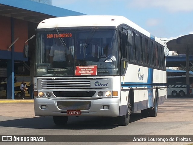 Citral Transporte e Turismo 1612 na cidade de Porto Alegre, Rio Grande do Sul, Brasil, por André Lourenço de Freitas. ID da foto: 10725516.