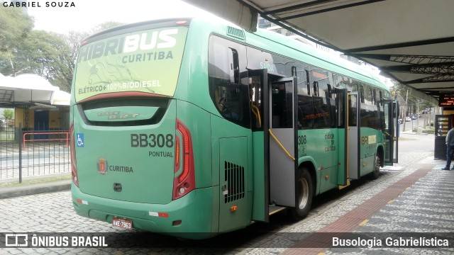 Transporte Coletivo Glória BB308 na cidade de Curitiba, Paraná, Brasil, por Busologia Gabrielística. ID da foto: 10725023.