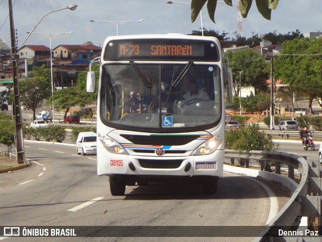 Reunidas Transportes Urbanos 08105 na cidade de Natal, Rio Grande do Norte, Brasil, por Dennis Paz. Número da foto: #10723683.