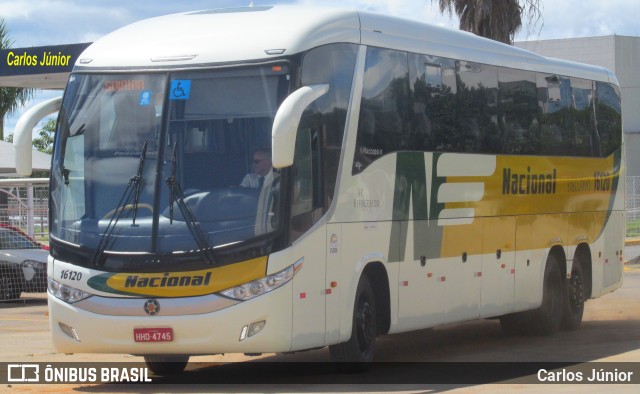 Viação Nacional 16120 na cidade de Goiânia, Goiás, Brasil, por Carlos Júnior. ID da foto: 10725788.