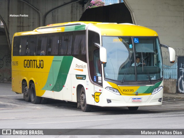 Empresa Gontijo de Transportes 15035 na cidade de Belo Horizonte, Minas Gerais, Brasil, por Mateus Freitas Dias. ID da foto: 10726440.