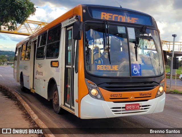 Auto Viação Marechal Brasília 440272 na cidade de Candangolândia, Distrito Federal, Brasil, por Brenno Santos. ID da foto: 10726282.