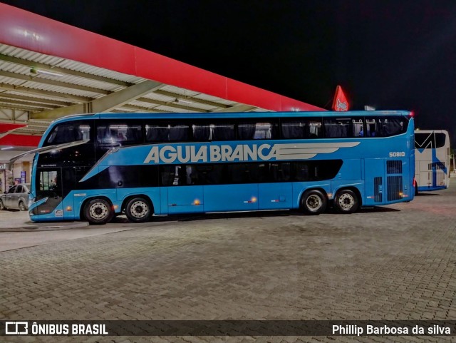 Viação Águia Branca 50810 na cidade de São Paulo, São Paulo, Brasil, por Phillip Barbosa da silva. Número da foto: #10722926.