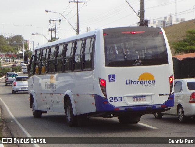 Litorânea Transportes 253 na cidade de Natal, Rio Grande do Norte, Brasil, por Dennis Paz. ID da foto: 10723620.