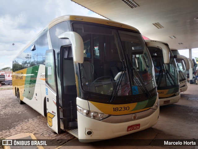 Empresa Gontijo de Transportes 18230 na cidade de Ribeirão Preto, São Paulo, Brasil, por Marcelo Horta. ID da foto: 10629129.