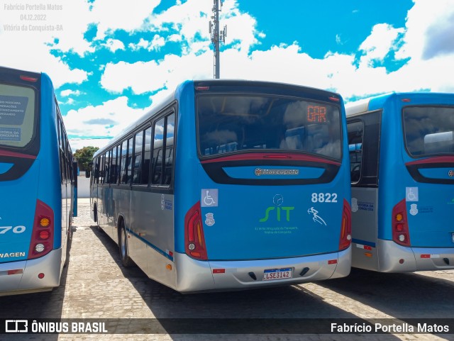 ATT - Atlântico Transportes e Turismo - Vitória da Conquista 8822 na cidade de Vitória da Conquista, Bahia, Brasil, por Fabrício Portella Matos. Número da foto: #10630466.