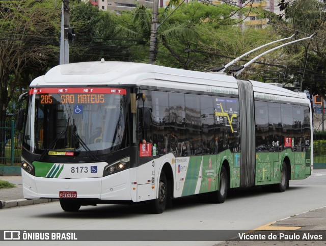 Next Mobilidade - ABC Sistema de Transporte 8173 na cidade de São Bernardo do Campo, São Paulo, Brasil, por Vicente de Paulo Alves. ID da foto: 10630450.