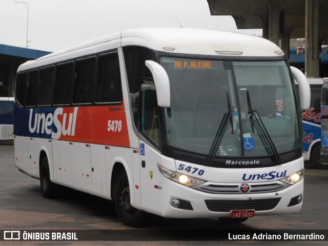Unesul de Transportes 5470 na cidade de Porto Alegre, Rio Grande do Sul, Brasil, por Lucas Adriano Bernardino. ID da foto: 10632237.