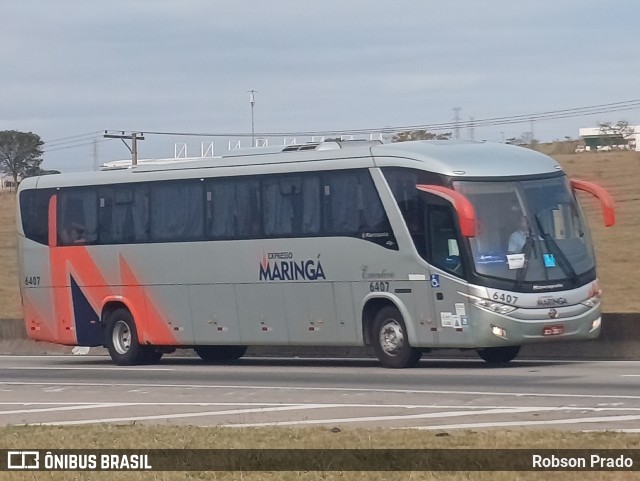 Expresso Maringá 6407 na cidade de São José dos Campos, São Paulo, Brasil, por Robson Prado. ID da foto: 10631469.