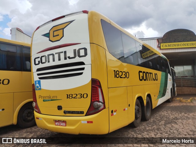 Empresa Gontijo de Transportes 18230 na cidade de Ribeirão Preto, São Paulo, Brasil, por Marcelo Horta. ID da foto: 10629141.