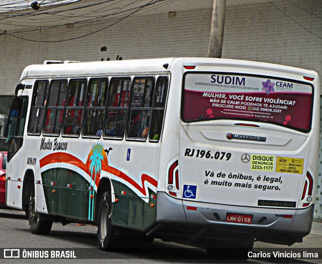Viação Montes Brancos RJ 196.079 na cidade de Cabo Frio, Rio de Janeiro, Brasil, por Carlos Vinícios lima. Número da foto: #10632602.