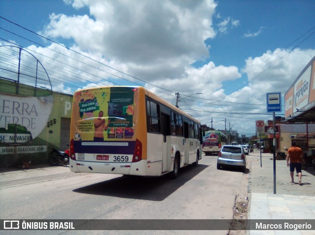 Coletivo Transportes 3659 na cidade de Caruaru, Pernambuco, Brasil, por Marcos Rogerio. Número da foto: #10628821.