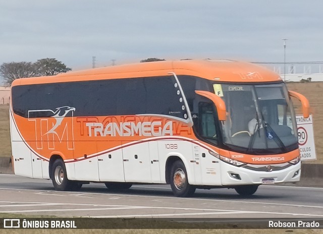 Transmega Transportes e Turismo 1039 na cidade de São José dos Campos, São Paulo, Brasil, por Robson Prado. ID da foto: 10631426.