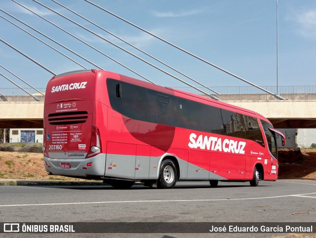 Viação Santa Cruz 203160 na cidade de Campinas, São Paulo, Brasil, por José Eduardo Garcia Pontual. Número da foto: #10630468.