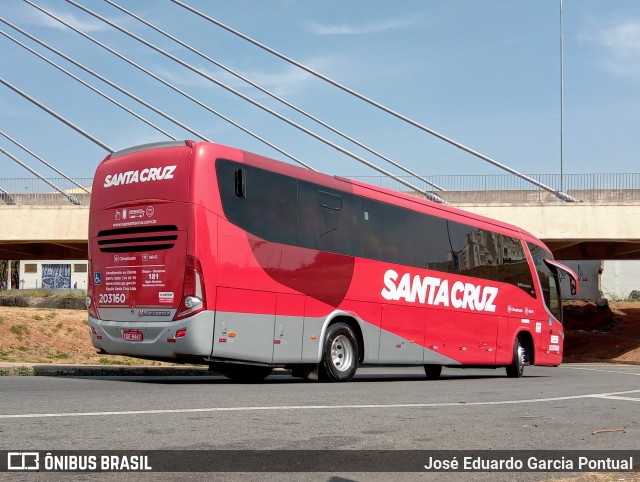 Viação Santa Cruz 203160 na cidade de Campinas, São Paulo, Brasil, por José Eduardo Garcia Pontual. ID da foto: 10630468.